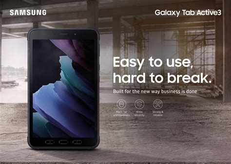 Samsung Announces the Galaxy Tab Active3, a .